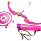 Bow And Arrow Playset With Quiver And Target (Pink)