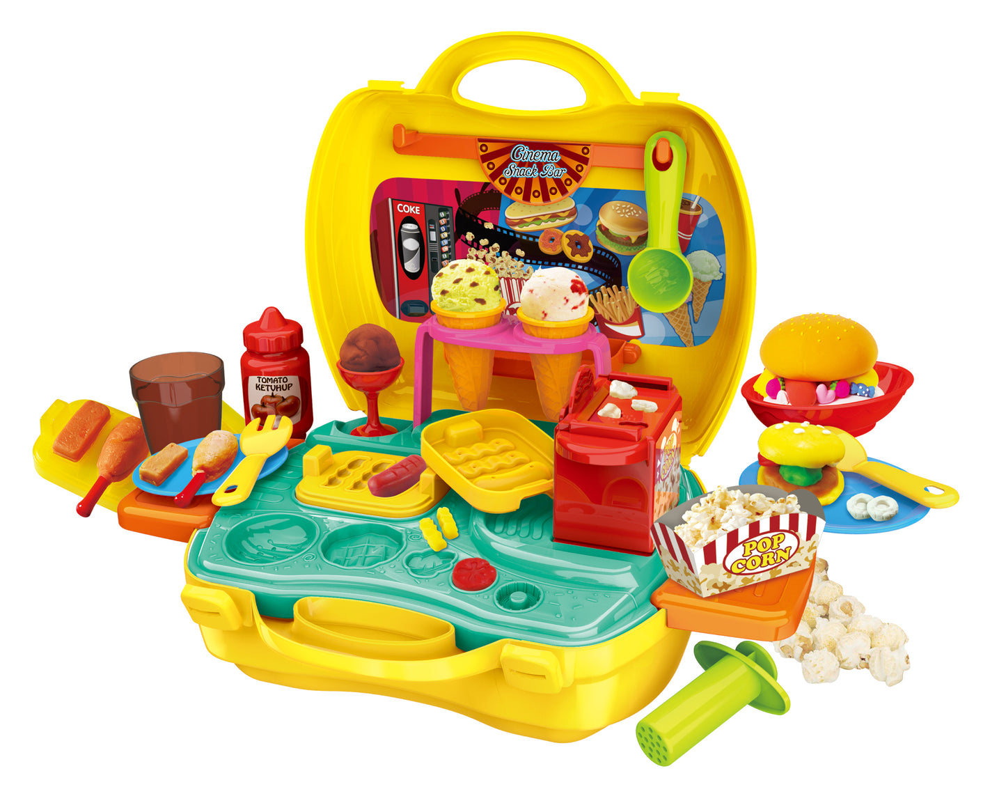 Portable Snack Bar Case Play Set 35Pcs