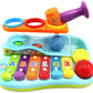 Rainbow Xylophone Piano Pounding Bench For Kids With Balls And Hammer