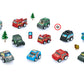 12 Piece Pull Back And Go Toy Cars With Road Signs