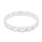 Quilted Resin Bangle Bracelet -WHITE