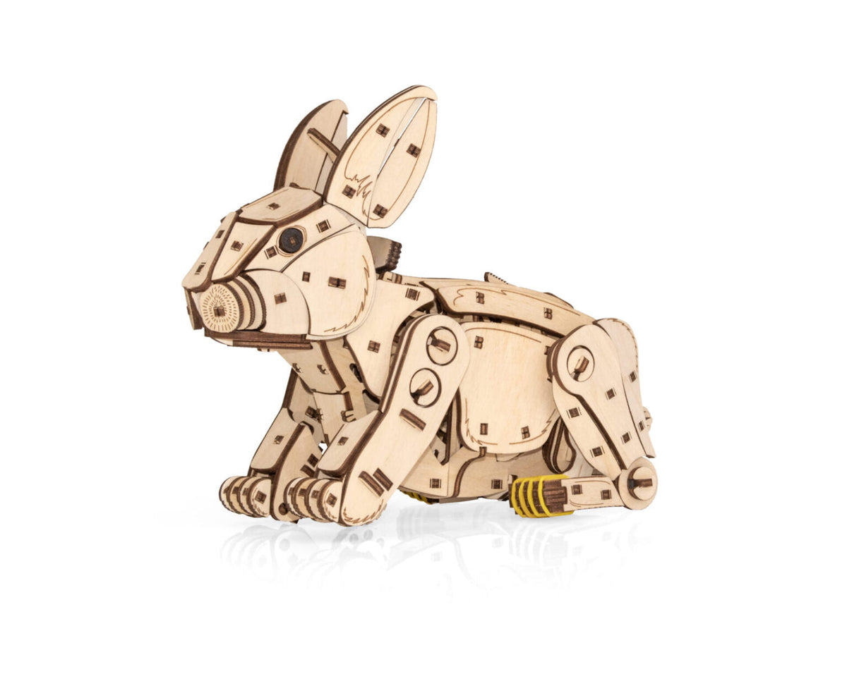 Rabbit — Mechanical Wooden Model, 288 Pieces