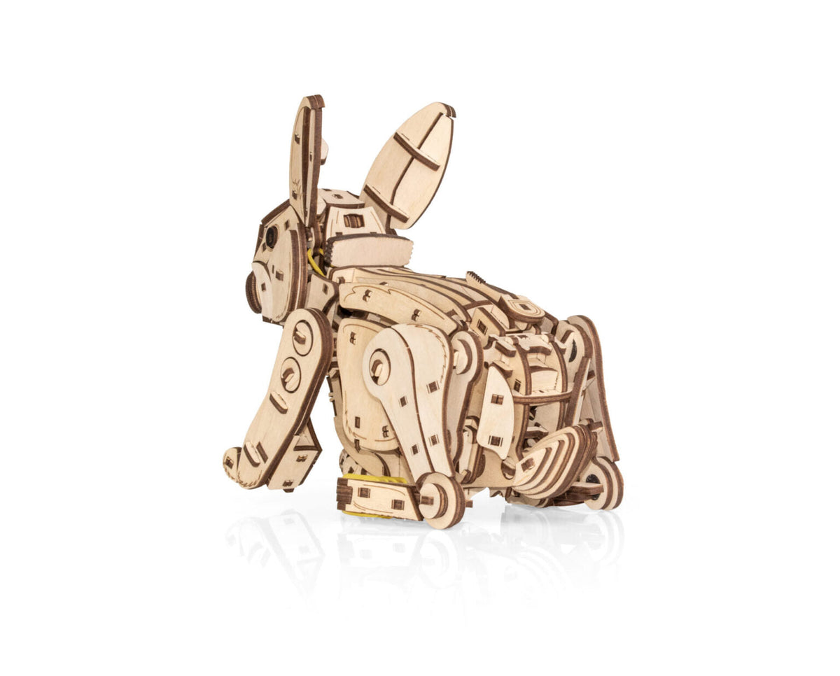 Rabbit — Mechanical Wooden Model, 288 Pieces