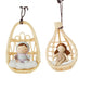 Boho Rattan Doll Wall Chair – Handwoven Nursery Wall Decor & Pretend Play Seat for Girls