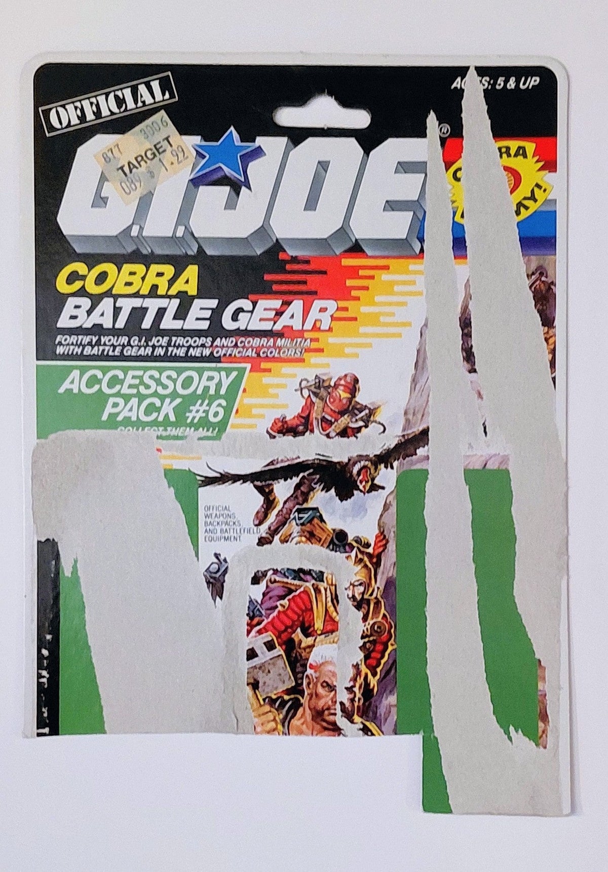 G.I. Joe Backing Card - Accessory Pack #6