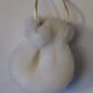 American Girl Doll Accessory - White Fur Purse