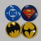 DC Button Set - Batman/Superman