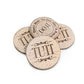 Round TUIT Tokens (24/set Wooden)