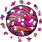 Pink Planet — Wooden Jigsaw Puzzle