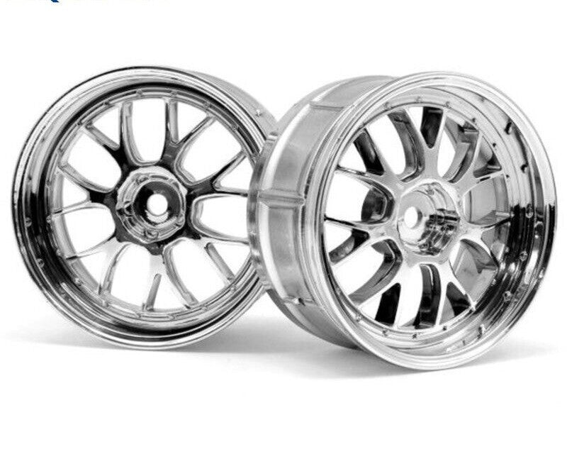 HPI Racing LP29 LM-R Wheel Chrome 3mm Offset (2pcs) for 1/10 Scale Drift Cars