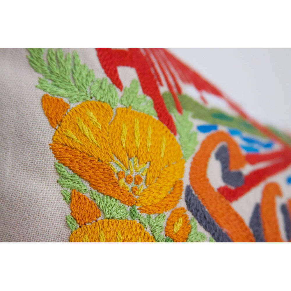 San Francisco City Hand-Embroidered Pillow by CatStudio
