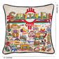 Santa Fe Hand-Embroidered Pillow by CatStudio