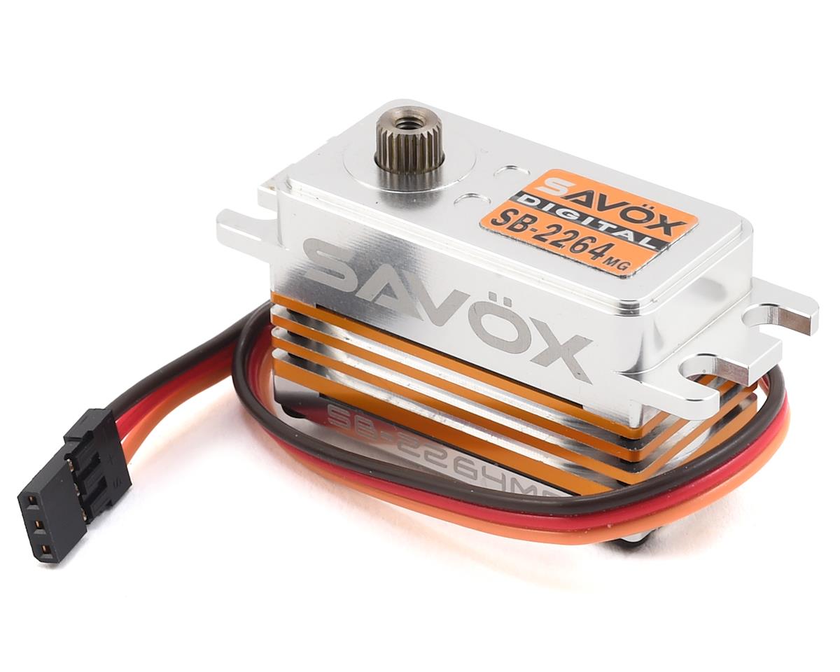 Savox SB-2264MG 1/10 Low-Profile High-Voltage Brushless Steel-Gear Servo (0.085 sec / 208 oz @ 7.4V)