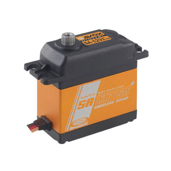 Savox SA1231SGP Coreless Digital High-Torque Steel-Gear Servo for Aircraft, Monster Trucks & Crawlers (444.4 oz @ 6V)