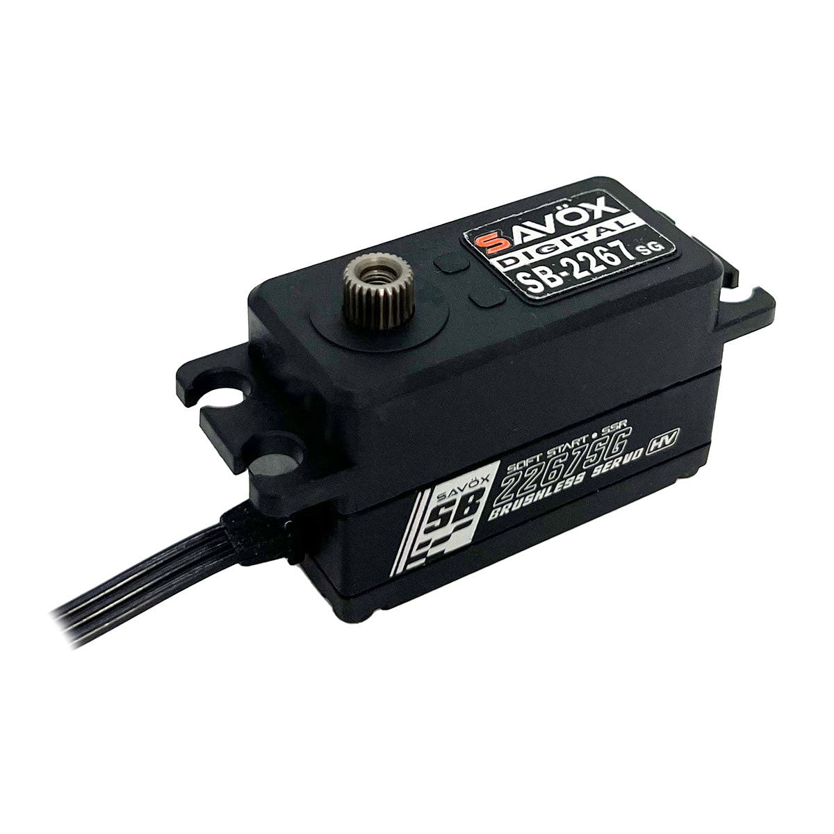 Savox SB2267SGP Low-Profile HV Brushless Monster Servo - 444 oz-in | Steel Gears