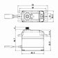 Savox SB2274SGP Plus HV Brushless Servo - Fast 0.08 sec | 25 kg-cm Torque