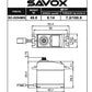 Savox SC0254MGP High-Torque Metal-Gear Standard Servo - Value Performance