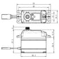 Savox SC1267SGP HV High-Torque Standard Servo - Steel Gears | 347 oz-in