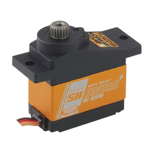 Savox SH-0257MGP Micro Digital Metal-Gear Heli Servo with Soft Start (30.6 oz / 0.09 sec @ 6.0V)