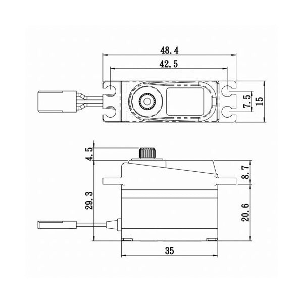 Savox SV1250MGP Plus HV Micro Tail Servo - Steel Gears | SSR Compatible