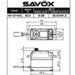 Savox SV1271SGP Plus 1/8 Scale HV Coreless Servo - Benchmark Performance