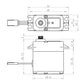 Savox SW1212SGP Plus Waterproof IP67 HV Coreless Servo - 46 kg-cm | Steel Gears