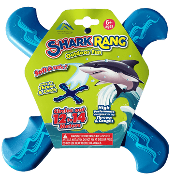 Shark Rang Boomerangs - Retail Boomerang Pack - Soft and Safe boomerangs for kids