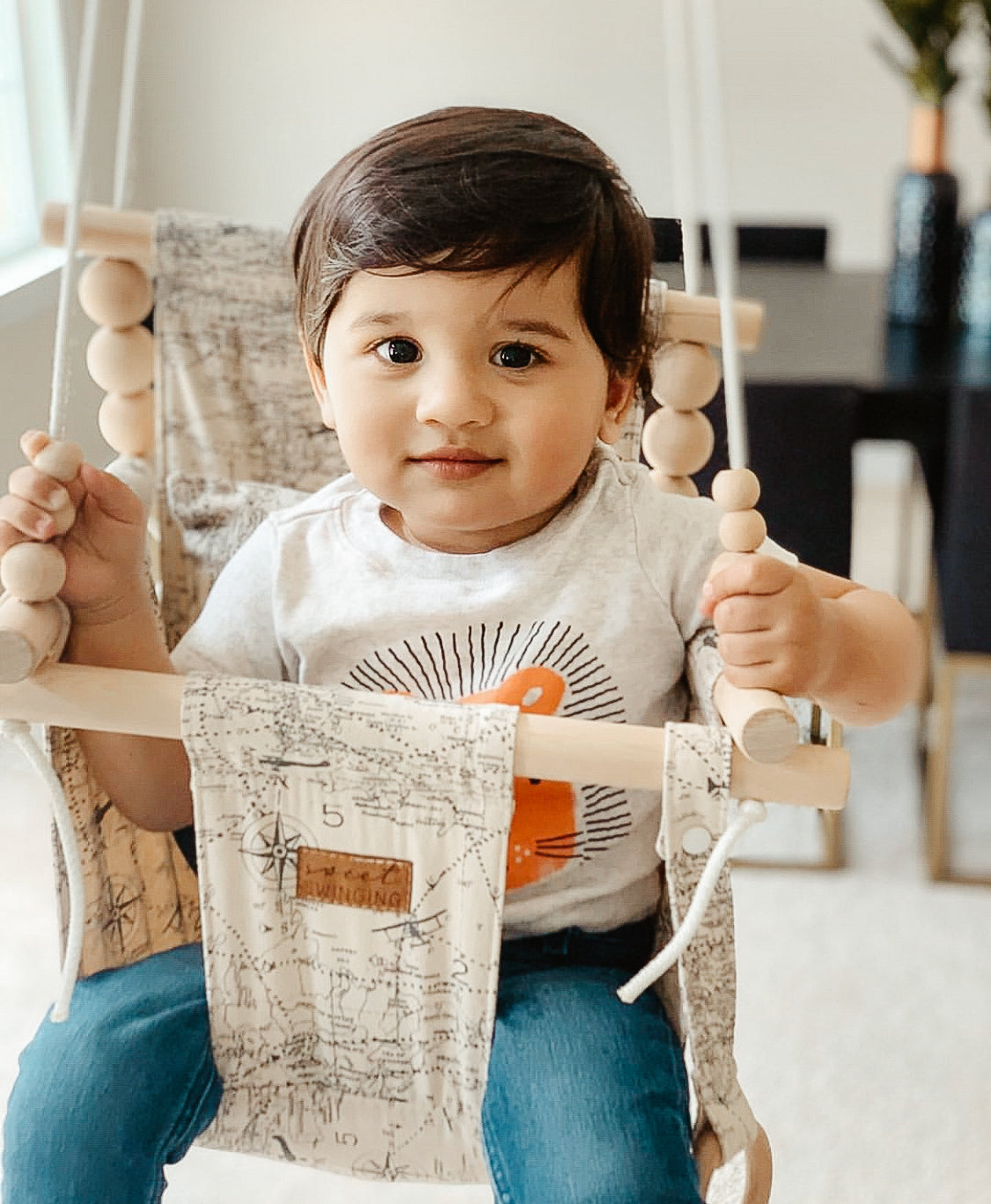 Indoor High Back Baby & Toddler Swing-Navigation