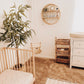 Indoor Cotton High Back Baby & Toddler Swing-Vanilla