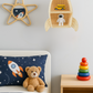 Rattan Rocket Ship Wall Shelf – Space Theme Kids Room & Nursery Décor