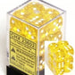 ST-Hobby cHX23802 chessex Translucent d6 Yellow & White Dice Block