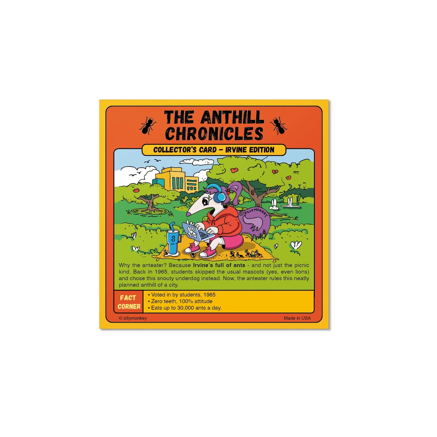 ZillyTales Sticker - The Anthill Chronicles, Irvine