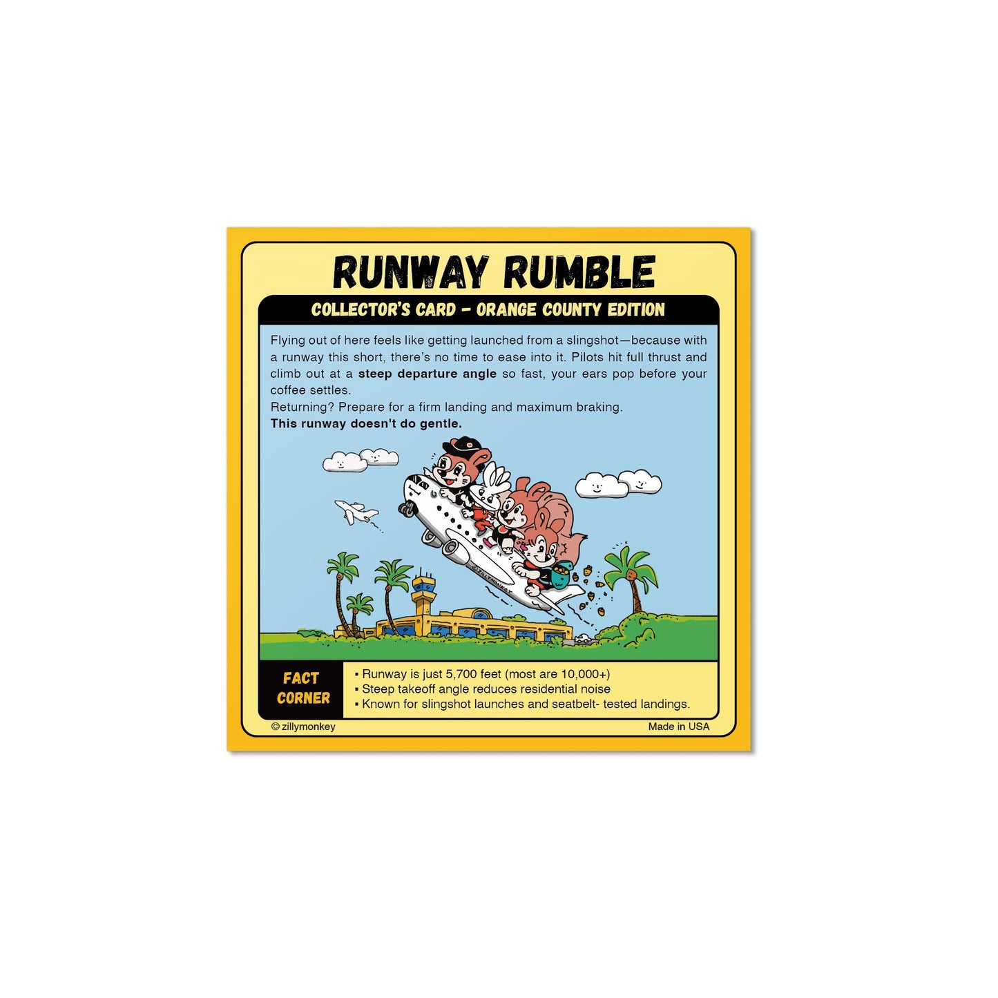 ZillyTales Sticker - Runway Rumble, Orange County Edition