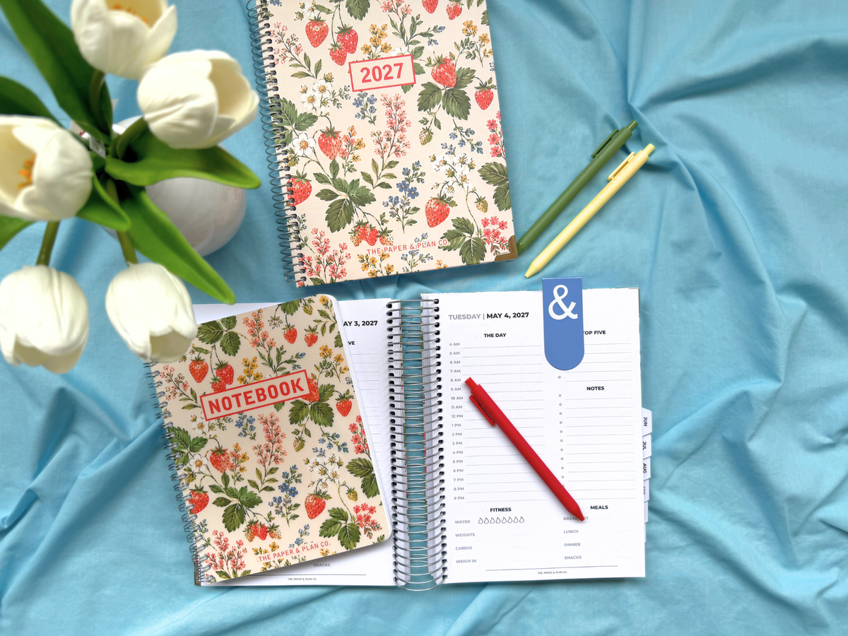 2027 Strawberry Fields Daily Planner Premium Bundle