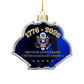 Celebratory 250th Anniversary U.S. Flag Glass Ornament