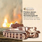 T-34-85 Tank — Mechanical Wooden Model, 965 Pieces