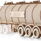 Tank Semitrailer for Road King — Mechanical Wooden Model, 251 Pieces