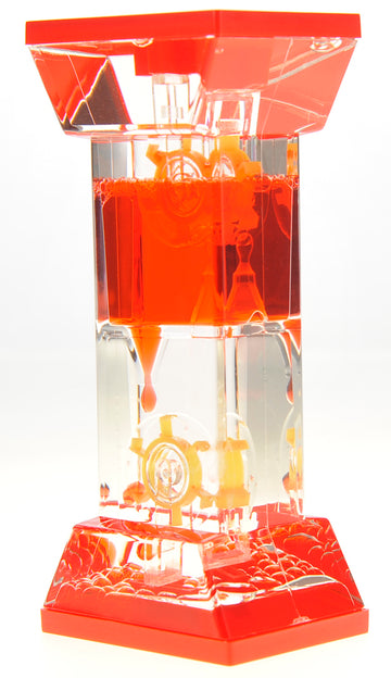 Az Trading & Import Tg02-Red Liquid Motion Bubbler, Multicolor
