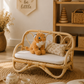The Heirloom Doll Couch | Boho Montessori Doll Furniture | Eco-Friendly Pretend Play Sofa for Dolls