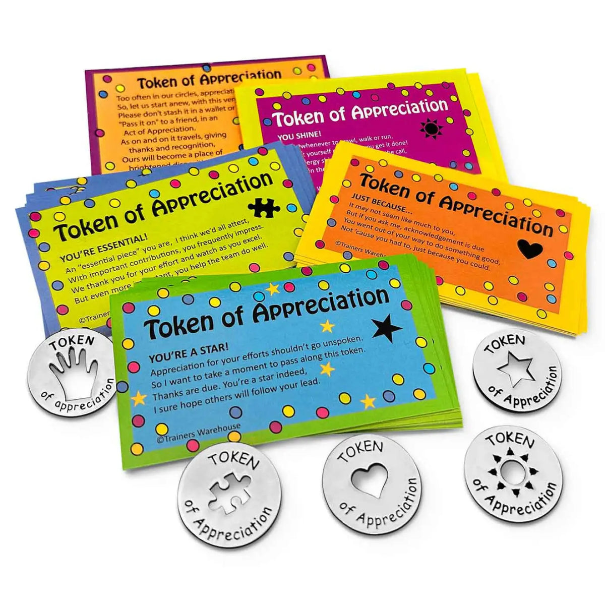 Tokens and Card set (5 different sets)