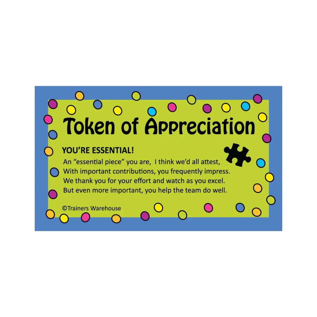 Tokens and Card set (5 different sets)
