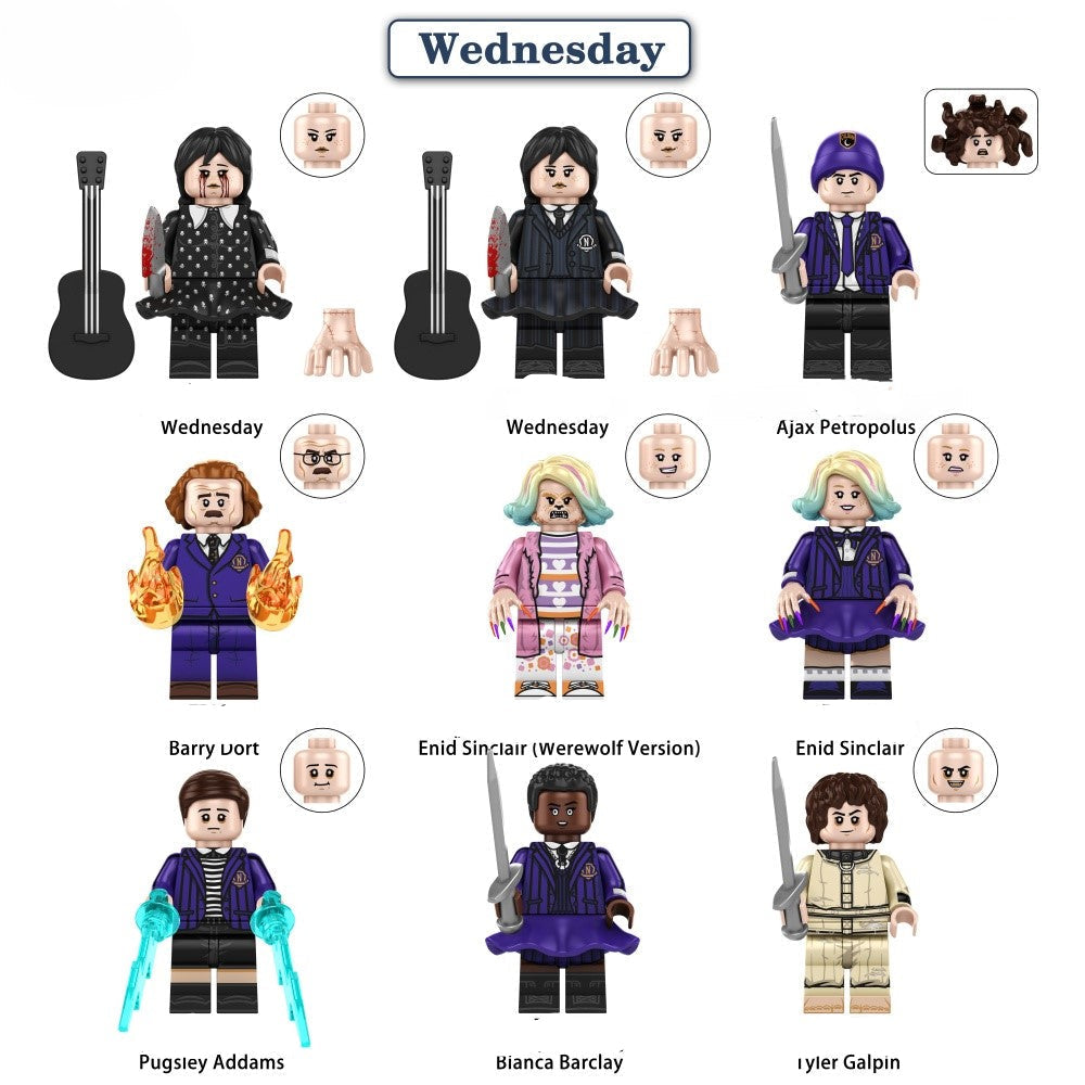 Wednesday Series Minifigure Set of 9 – Toytooth