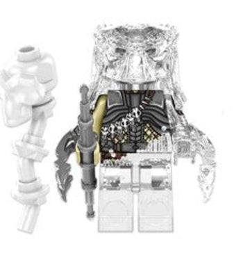 Predator Custom Minifig Transparent