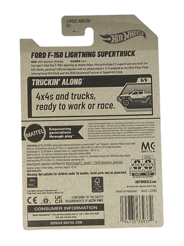 Hot Wheels Ford F-150 Lightning Supertruck | Truckin' Along Series 5/5