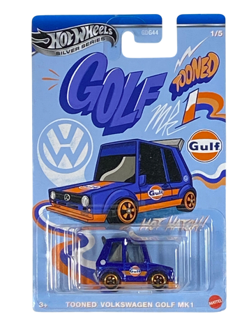 Hot Wheels Tooned Volkswagen Golf MK1 | Silver Series 1/5