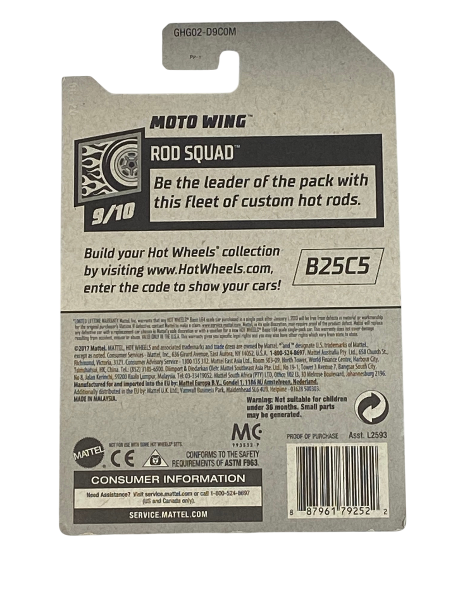 Hot Wheels Motto Wing | Rod Squad Series 9/10