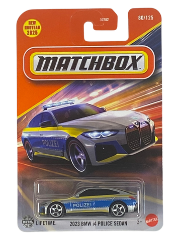 Matchbox 2023 BMW i4 Police Sedan | Matchbox Series 80/125