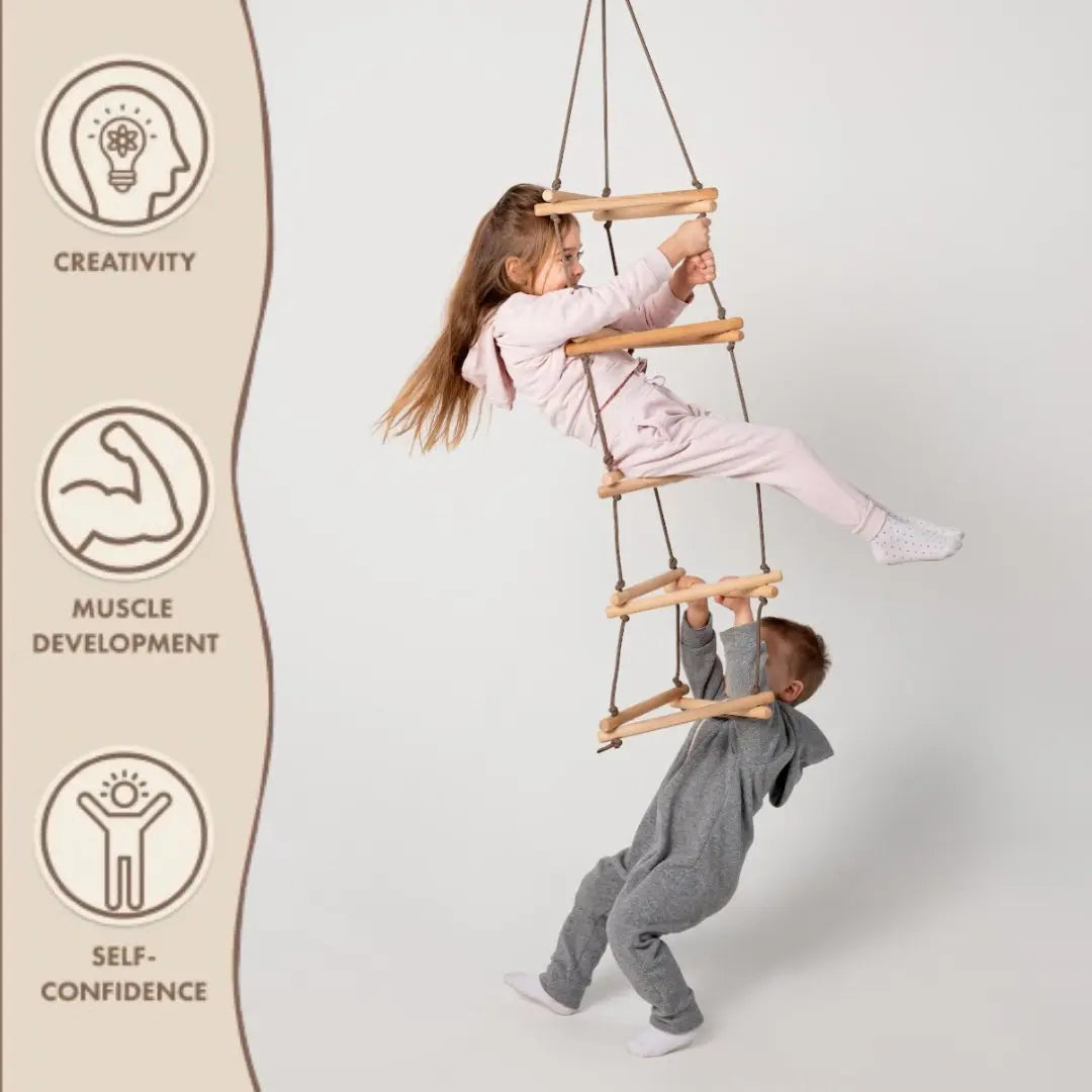 Triangle Rope Tracker Triangle rope ladder for kids – Toytooth