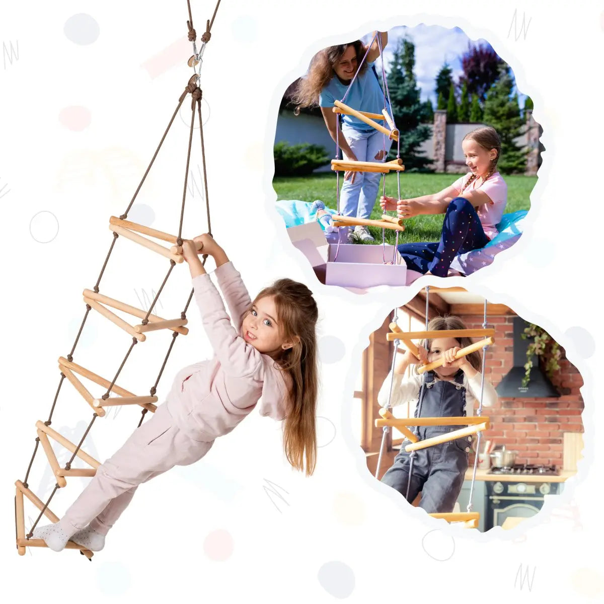 Triangle rope ladder for kids – Toytooth