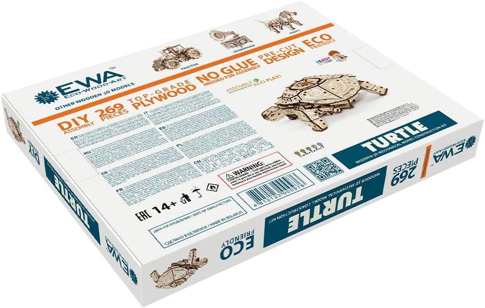 Turtle — Mechanical Wooden Model, 269 Pieces